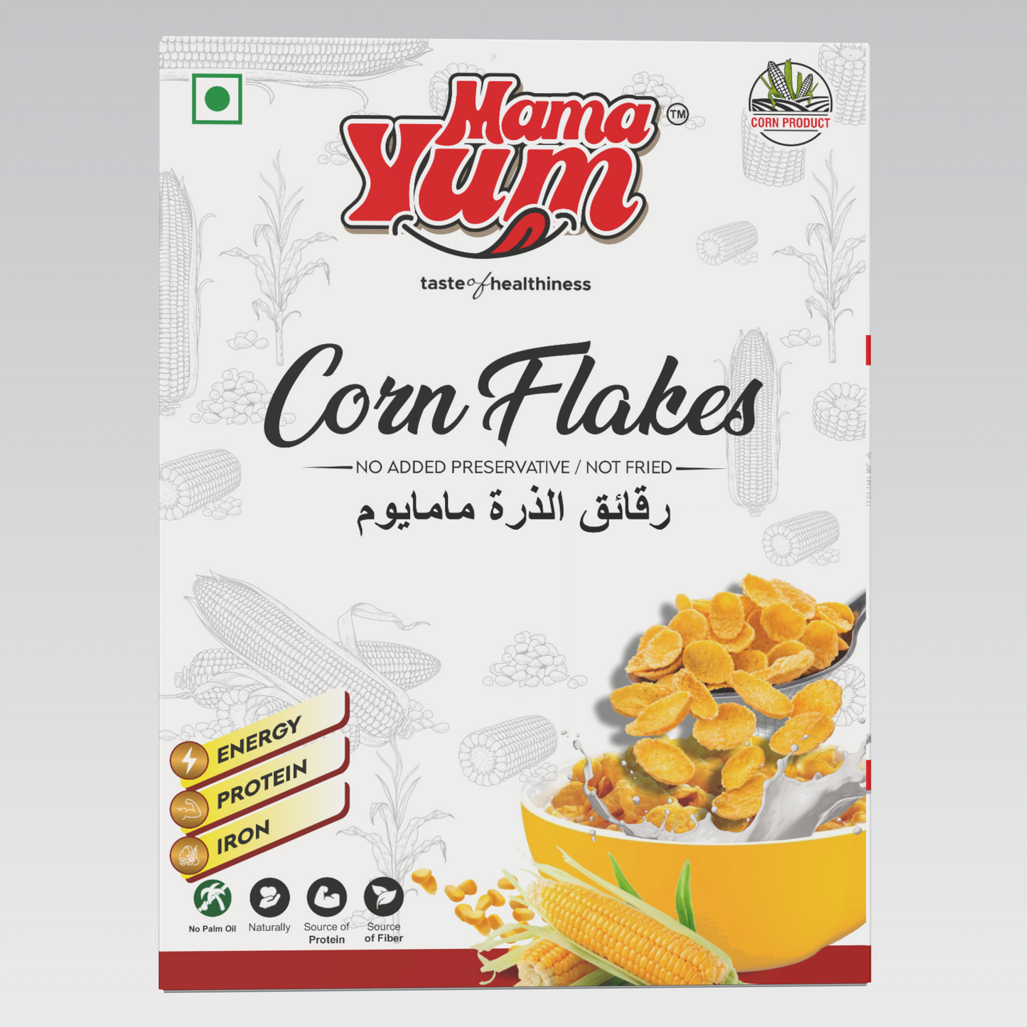 MamaYum Breakfast Cereals Corn Flakes 250g Box(Pack of 3)