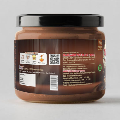 MamaYum Spread Peanut Butter - Chocolate Creamy 340g Jar(Pack of 2)