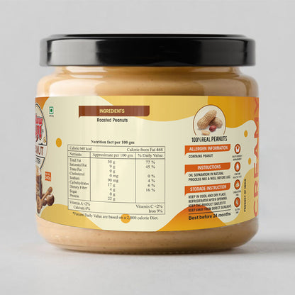 MamaYum Spread Peanut Butter - Natural creamy 340g Jar(Pack of 1)